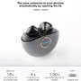 Tooq Snail TQBWH-0060G Auriculares Inalámbricos Gris/Negro
